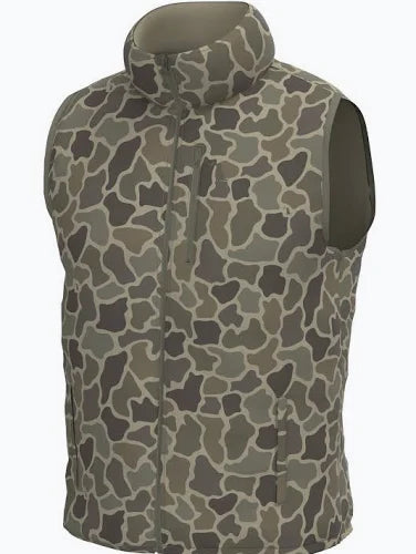 LOCAL BOY Duck Down Vest-Brush Camo