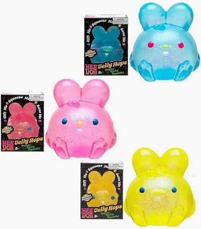 NeeDoh Jelly Hops Bunny Super Solid Squish