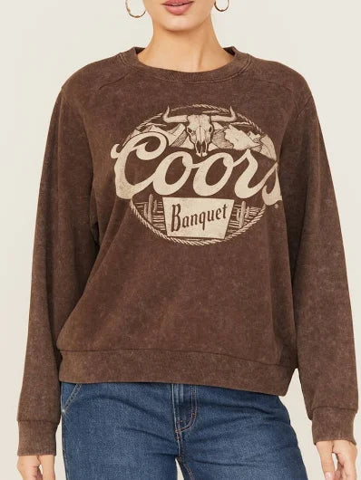 Coors Women's Steer Head Crewneck Sweatshirt