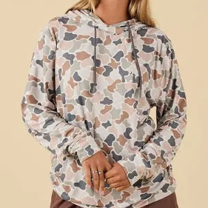 LOCAL GIRL WOMENS FOREST CAMO FLORA HEMLOCK HOODIE