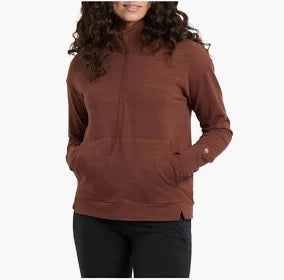 KUHL WOMENS ACCEL 1/2 ZIP (MOCHA)