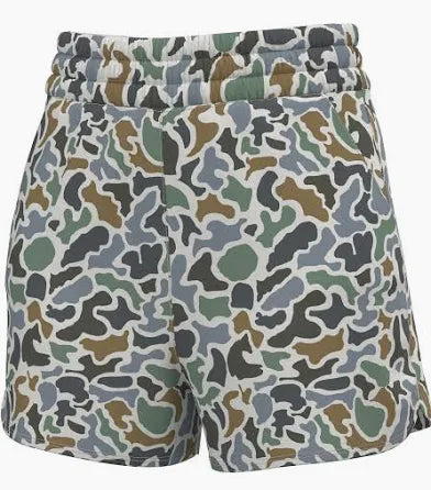 LOCAL GIRL WOMEN'S High-Waisted Volley Shorts Color: Localflage Bluff