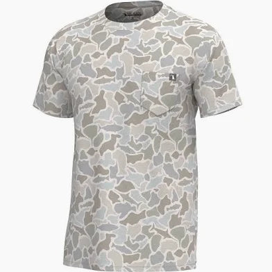 LOCAL BOY Youth S/S Heather-Blend Crew-SALTWATER CAMO
