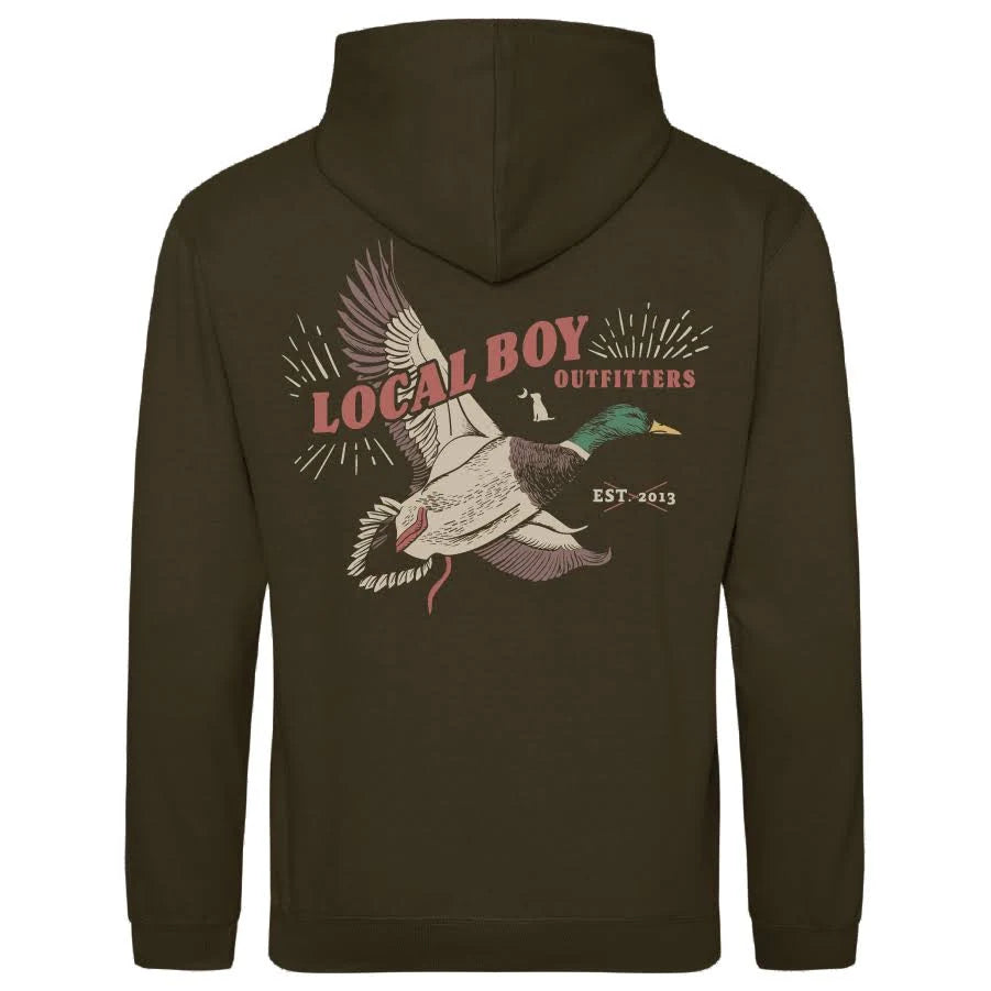 Local Boy Men's Brushwood Hoodie Mallard Blast Olive