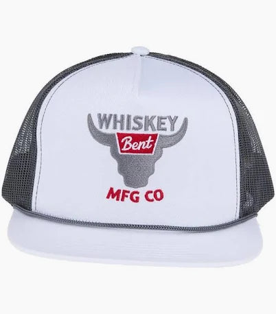 Whiskey Bent Hat Co White Banquet Cap