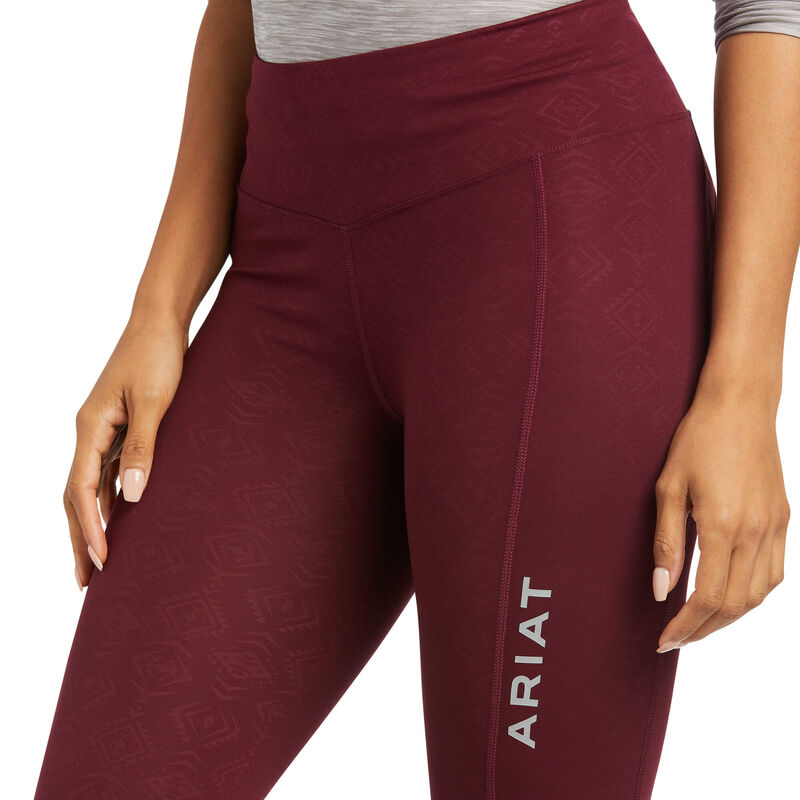ARIAT WOMENS TEK TIGHT WINDSOR WINE EMBOSSED