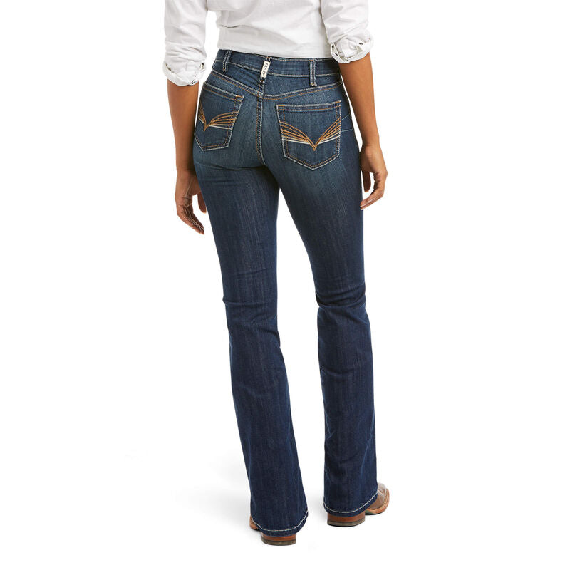 ARIAT WOMENS R.E.A.L HIGH RISE KATRINA BOOT CUT PACIFIC