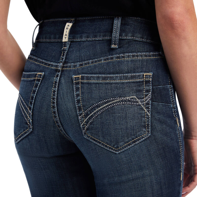 Ariat Women's Medium Wash R.E.A.L High Rise Annie Flare Jeans