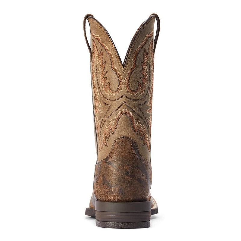 ARIAT MENS WILDER WESTERN BOOT (ANTIQUE GREY/BROWN BOMBER)