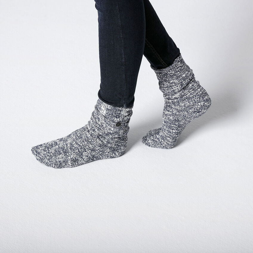 BIRKENSTOCK COTTON SLUB SOCKS (BLUE/WHITE)