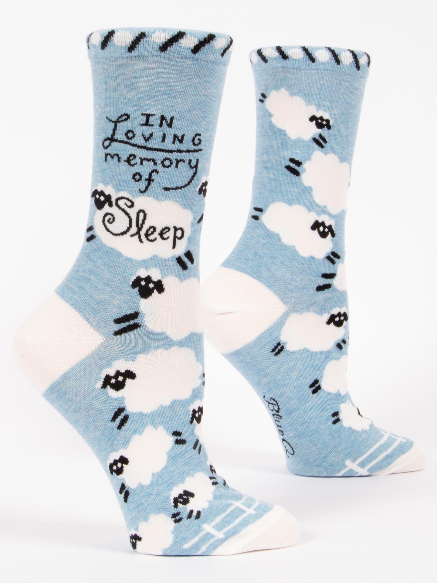 BLUE Q IN LOVING MEMORY OF SLEEP SOCKS