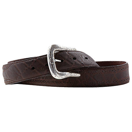 ARIAT MENS ELEPHANT BASIC WESTERN BELT (CHOCOLATE)