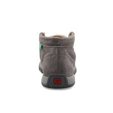TWISTED X MENS CHUKKA DRIVING MOC (GREY/LIGHT GREY)