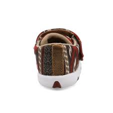TWISTED X INFANT DRIVING MOC (BROWN/RED AZTEC)