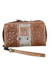 STS Ranchwear Tooled Leather Yipee Kiyay Kacy Organizer