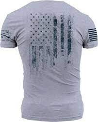 GRUNT STYLE 1776 FLAG TSHIRT (HEATHER GREY)