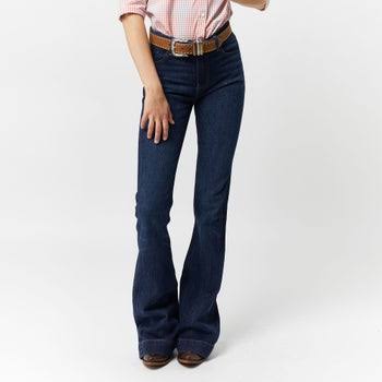 KIMES WOMENS JENNIFER HIGH RISE FLARE