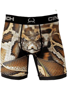 CINCH MENS 6" SNAKE BOXERS