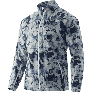 HUK MENS PURSUIT CAMO JACKET (BLUE)