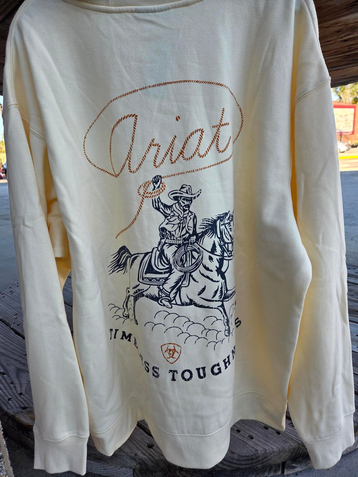 Ariat Men's Ropers Delight Hoodie Vanilla Custard