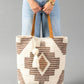 Cream, Brown & Rust Western Tote