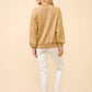 23244T - Distressed Vintage Washed Western Sweatshirt: TAUPE / S