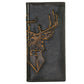 Buck Burnished Leather Secretary Wallet