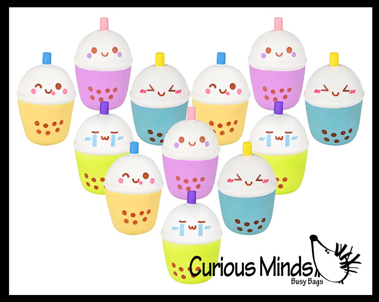 Bubble Tea Drink Squishy Squeeze Stress Ball Soft Doh
