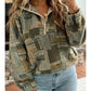 Western Print Fleece Pullover Casual Fit Sweatshirt