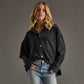 The Cori Black Super Soft Button Up
