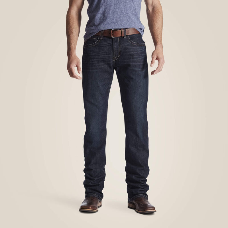 ARIAT Men's Rebar M4 Relaxed DuraStretch Edge Boot Cut Jean