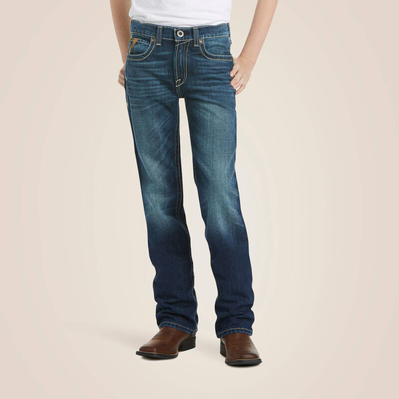 ARIAT Boys B5 Slim Boundary Stackable Straight Leg Jean