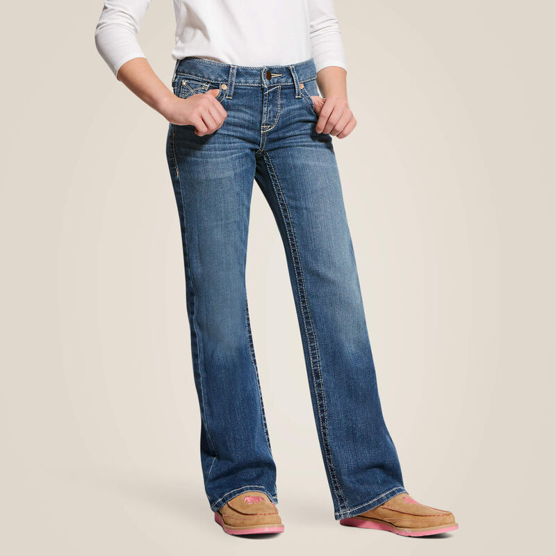 ARIAT GIRLS Whipstitch Boot Cut Jean-ELEANOR