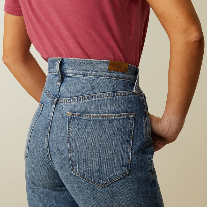ARIAT Women's Ultra High Rise Tomboy Wide Jeans