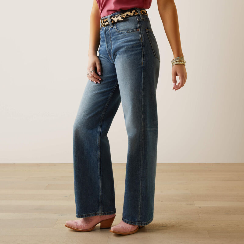 ARIAT Women's Ultra High Rise Tomboy Wide Jeans
