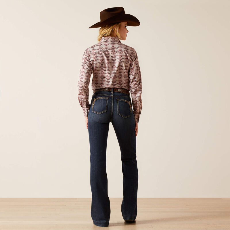 ARIAT WOMEN'S High Rise Naz Slim Trouser Jean-FLORIDA
