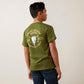 Ariat Youth Boys Bison Skull T-Shirt Army