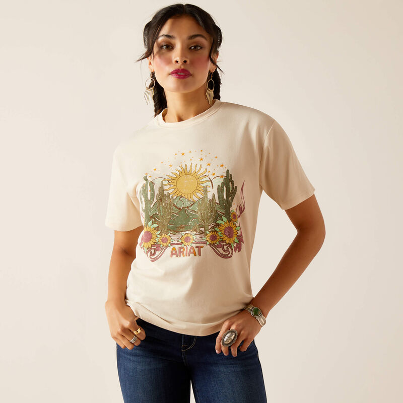 Ariat Womens Desert Dreaming T-Shirt Natural
