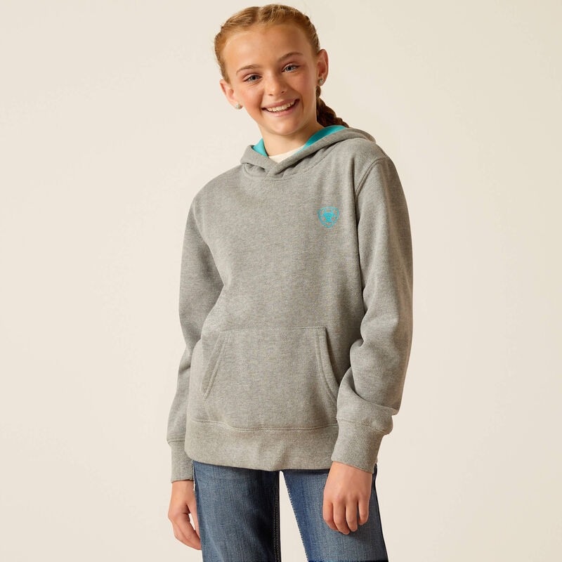 Ariat Youth Equipment Hoodie Heather Grey