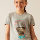 Ariat Youth Arrowhead T-Shirt Heather Grey