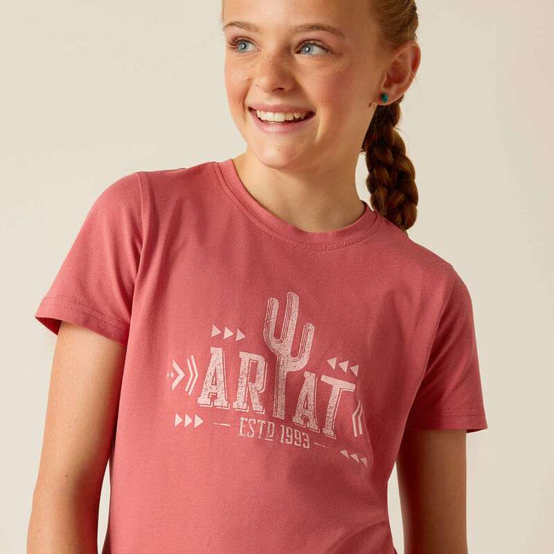 Ariat Youth Cactus T-Shirt Slate Rose