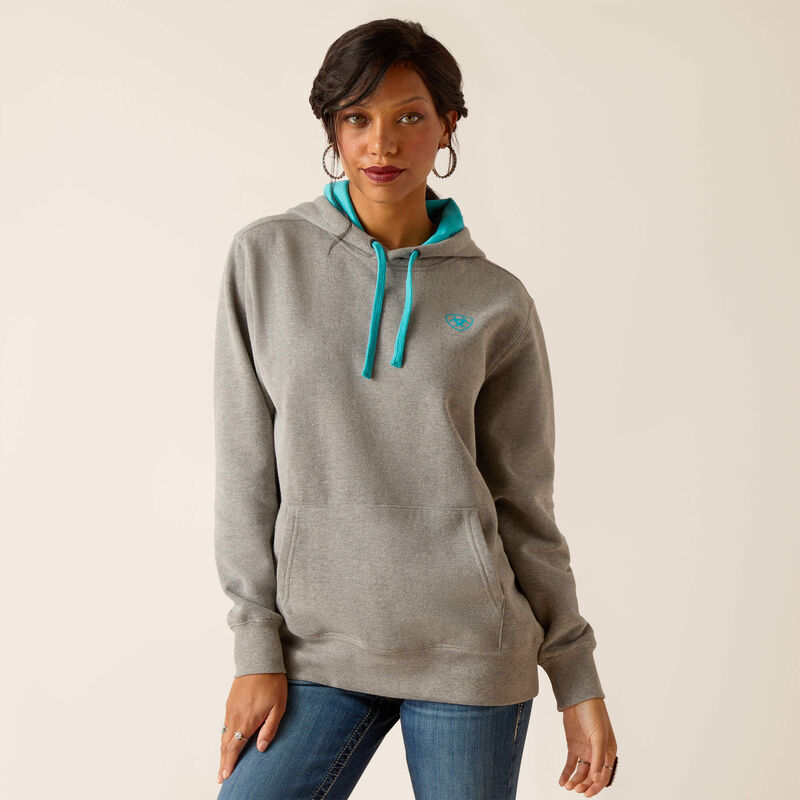 Ariat Womens Equipment Hoody Heather Grey