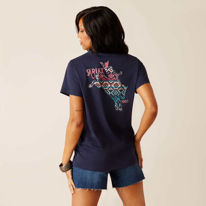 Ariat Womens Bronco T-Shirt Navy