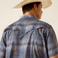 Ariat Mens VentTEK Western Fitted Shirt Ebony Grey