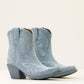 ARIAT Chandler X Toe Western Boot BABY BLUE JEAN SUEDE