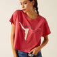 Ariat Womens Lone Star T-Shirt Garnet Rose
