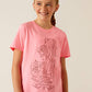 Ariat Youth Tall Boot T-Shirt Pink Ice