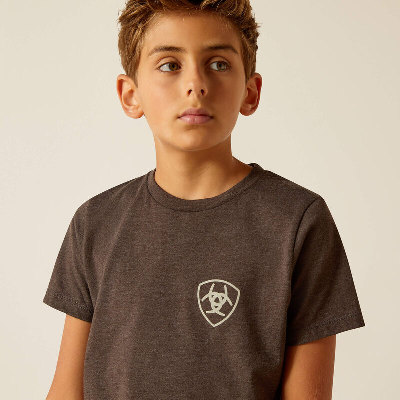 Ariat Youth Rider Label T-Shirt Charcoal Heather