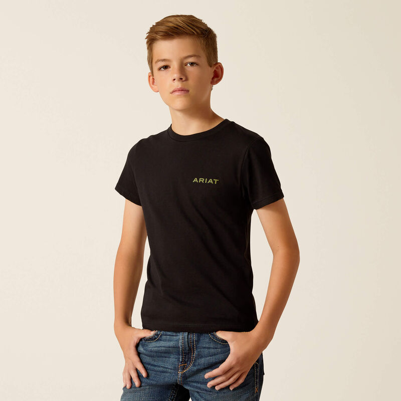 ARIAT BOYS CAMO CORPS SS TSHIRT