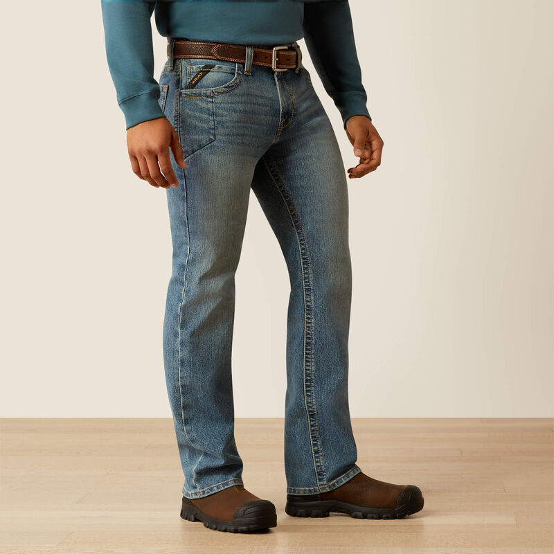 Ariat Mens Rebar M7 Slim Rail Straight Jean Breaker